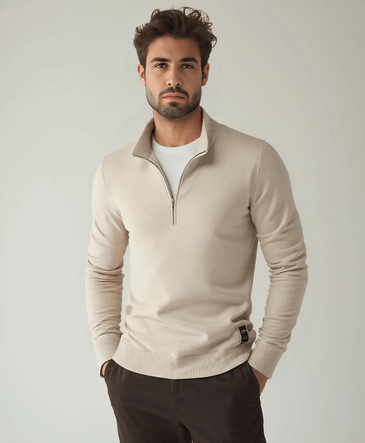 The Luxe Half-Zip Knit Sweater