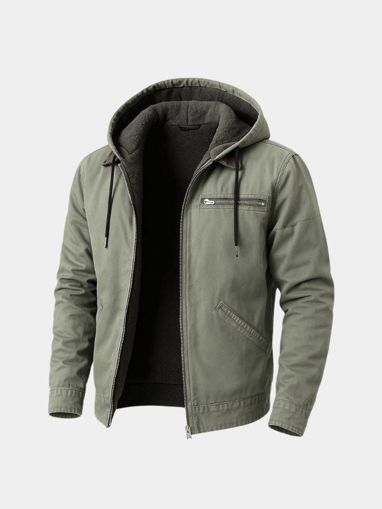 Essential Hooded Work Jacket - Veluzzi