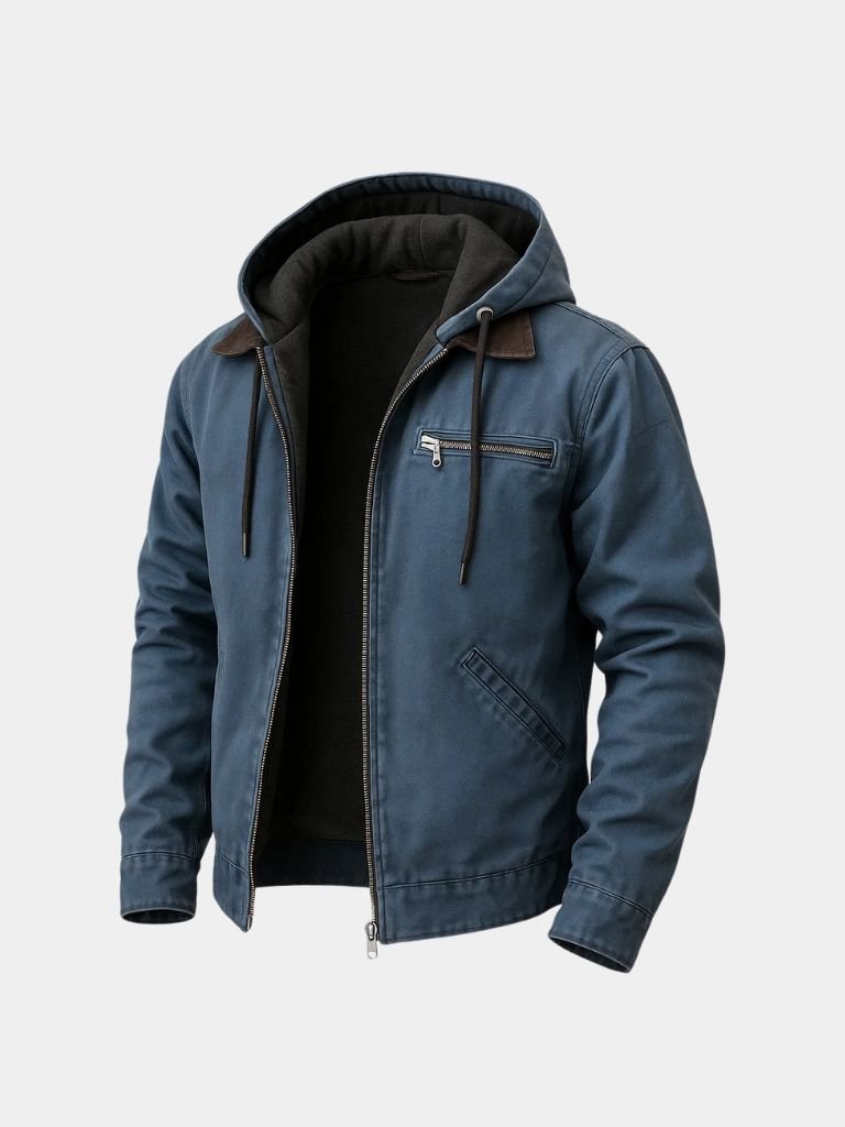 Essential Hooded Work Jacket - Veluzzi