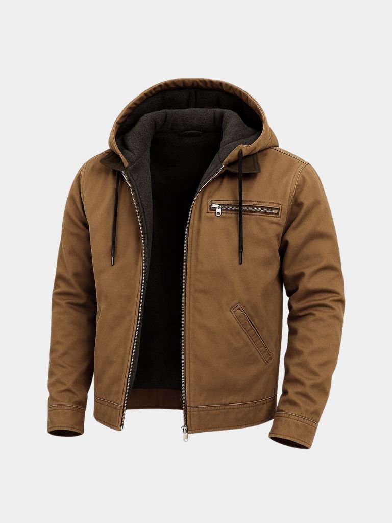 Essential Hooded Work Jacket - Veluzzi