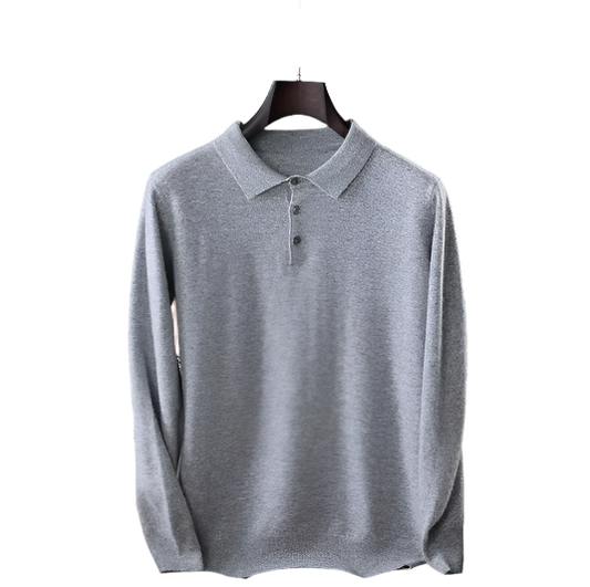 Vintage Solid Cashmere Polo