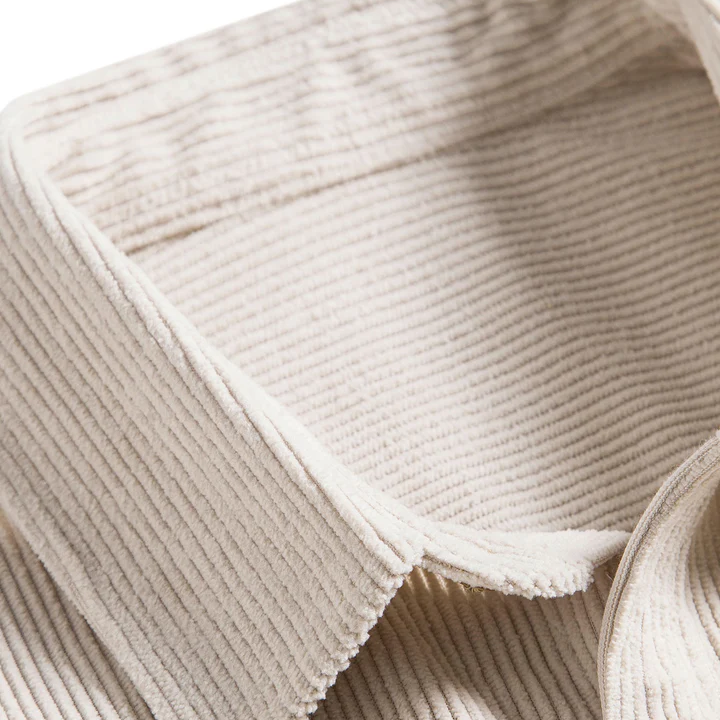 Short-Sleeve Corduroy Button-Up Shirt