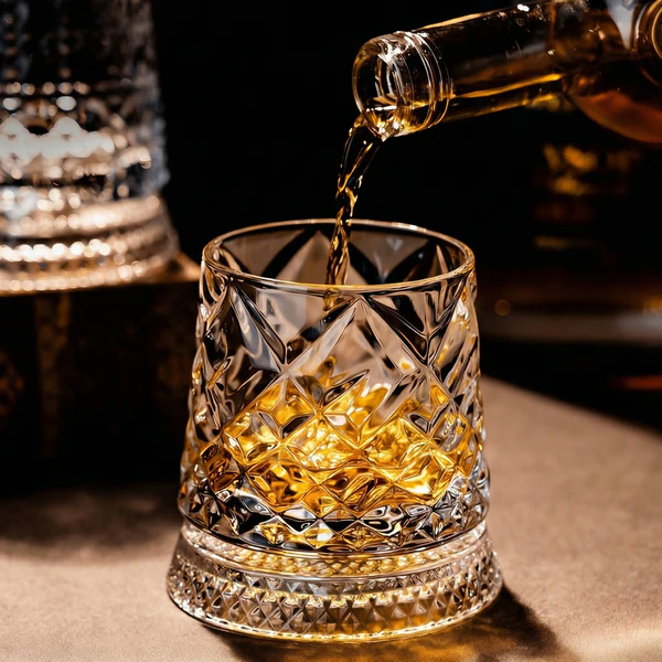 Veluzzi® Rotating Whiskey Glass
